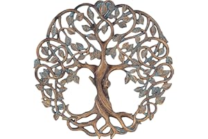 Old River Outdoors Tree of Life Wall Plaque 11 5/8 Inches Decorative Celtic Garden Art Sculpture for Living Room