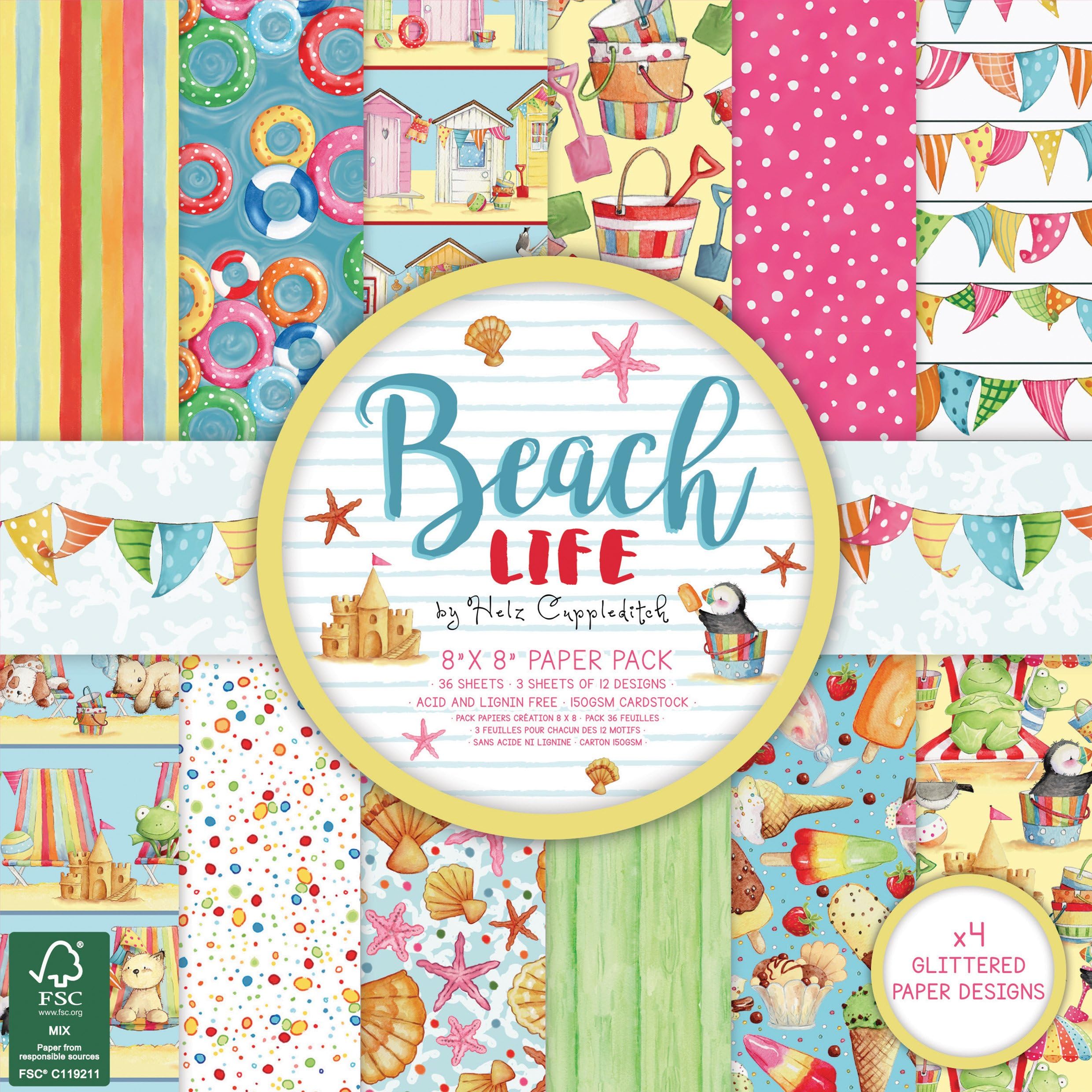 Helz Cuppleditch Beach Life - 8x8" Paper Pad