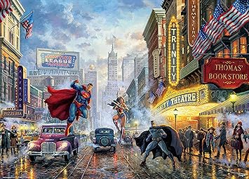 Thomas Kinkade - DC Comics - The Trinity Puzzle - 1000 Pieces