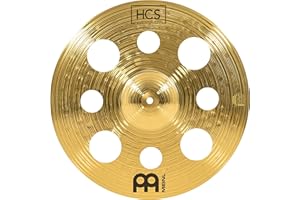 MEINL CYMBALS Meinl 16” Trash Crash Cymbal with Holes – HCS Traditional Finish Brass for Drum Set, Made In Germany, 2-YEAR WARRANTY (HCS16TRC)