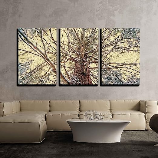 Amazon Com Wall26 3 Piece Canvas Wall Art A Low Angle Shot Of