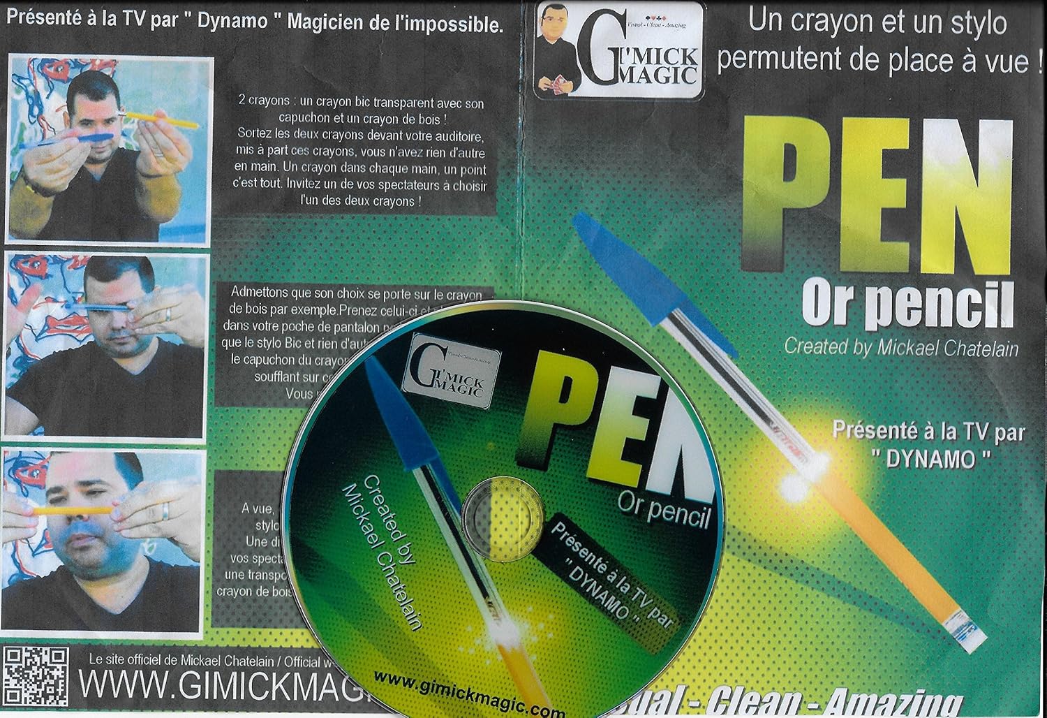 Pen Or Pencil By Mickael Chatelain Trick Amazon Fr Jeux Et Jouets