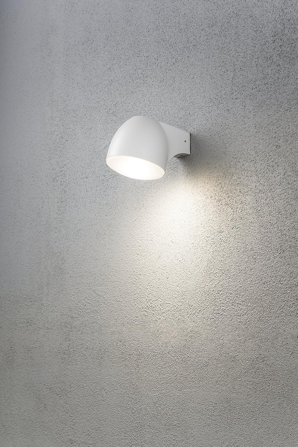 Konstsmide 7531-250 Ferrara Down Outdoor Light Up/High Power 4 W Wall Lamp/Frosted-Opal Glass Lens/Aluminium / IP44 / Outside Light White - Image 3
