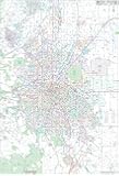 Metro Denver CO Detailed Region Wall Map w/Zip Codes *Laminated* 36"x52"
