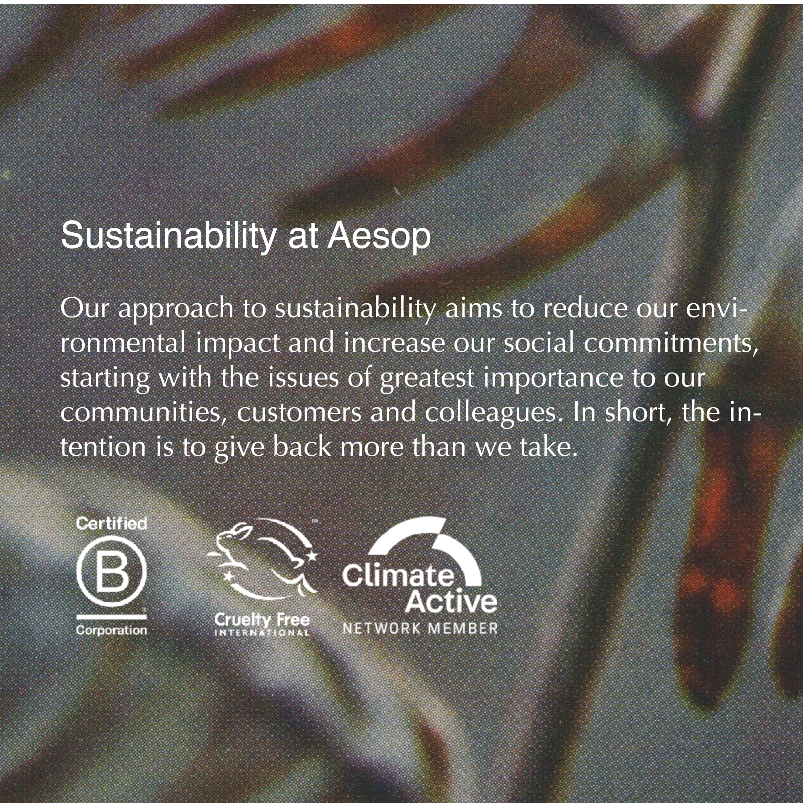 Aesop Geranium Leaf Body Cleanser | For All Skin Types To Cleanse Without Drying Out | Geranium Leaf, Mandarin Rind, Bergamot Rind | 16.9 oz / 500mL