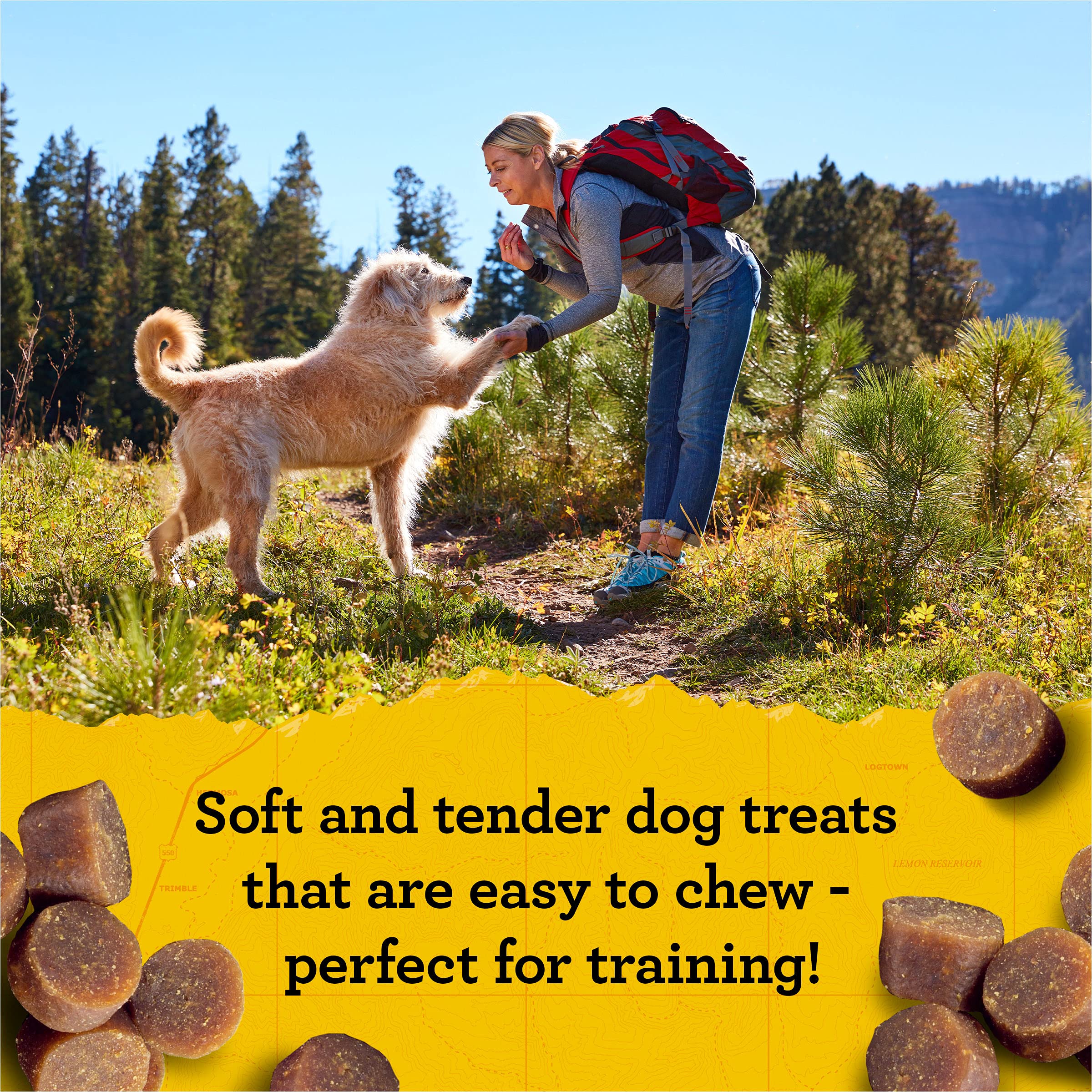 Zuke’s Mini Naturals Soft Dog Treats for Training, Soft Chewy Dog Training Treats with Peanut Butter and Oats