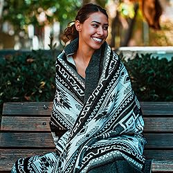 Inca Aztec Throw, Queen, King Blanket | Southwest