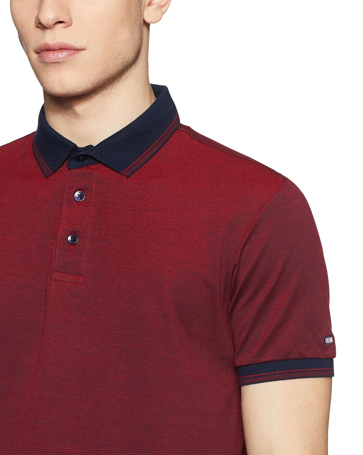 arrow sports men's checkered regular fit t-shirt