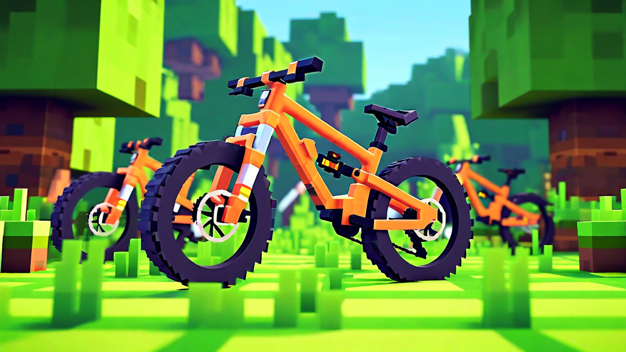 Bicycle Mod for Minecraft - Ride 6 Colors & Explore