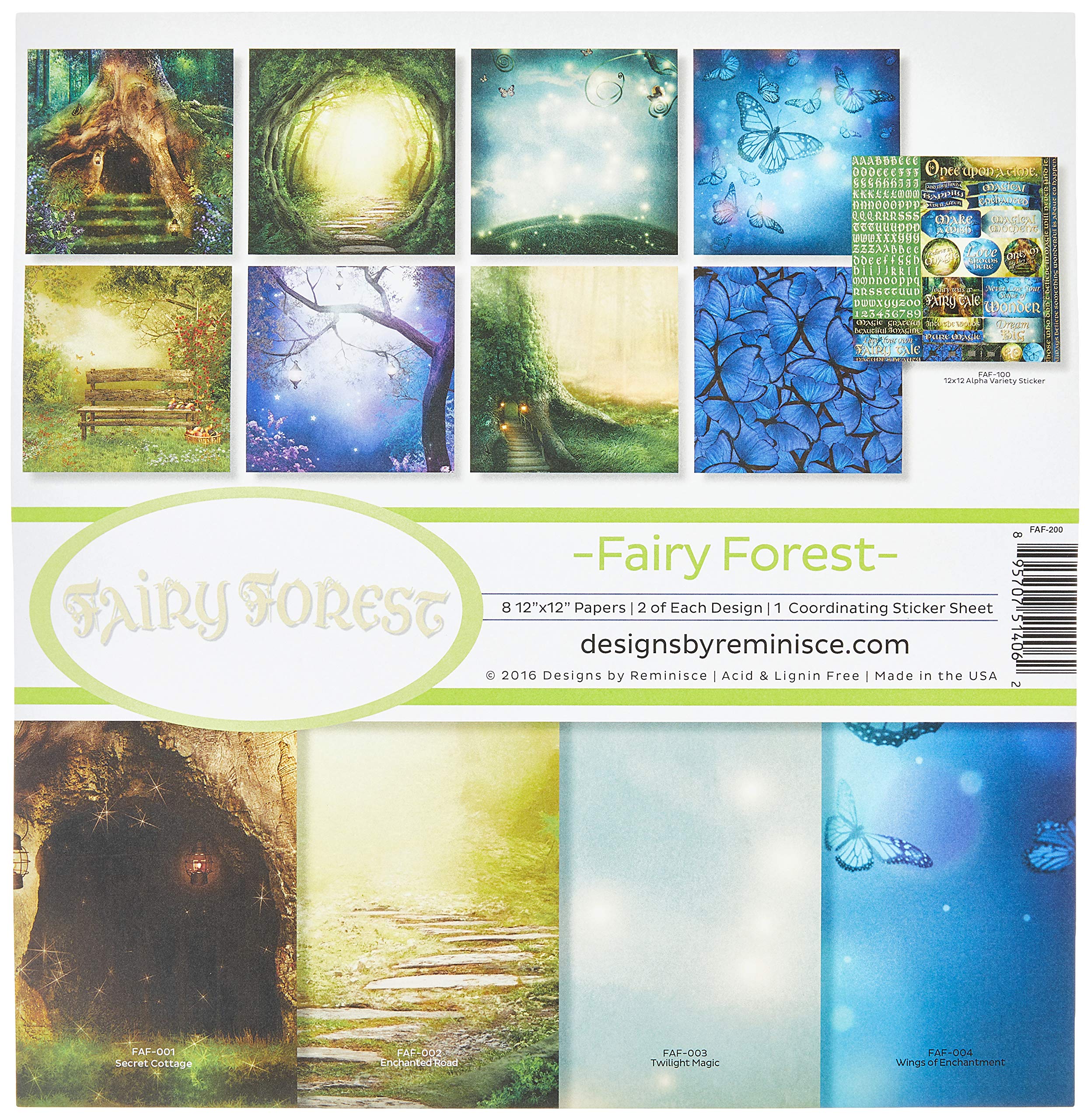 Reminisce Collection Kit 12-inch x 12-inch-Fairy Forest