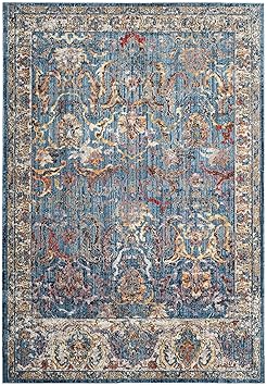 Safavieh Teppich Polyester Blau/Hellgrau 200 x 300 cm