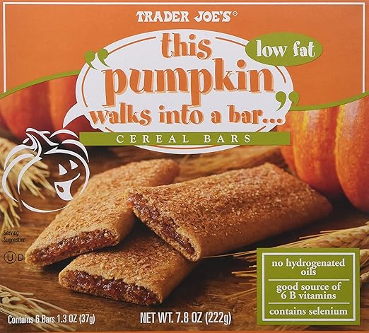 Amazon Com Trader Joes Pumpkin Cereal Bars 2 Boxes Breakfast Cereal Bars