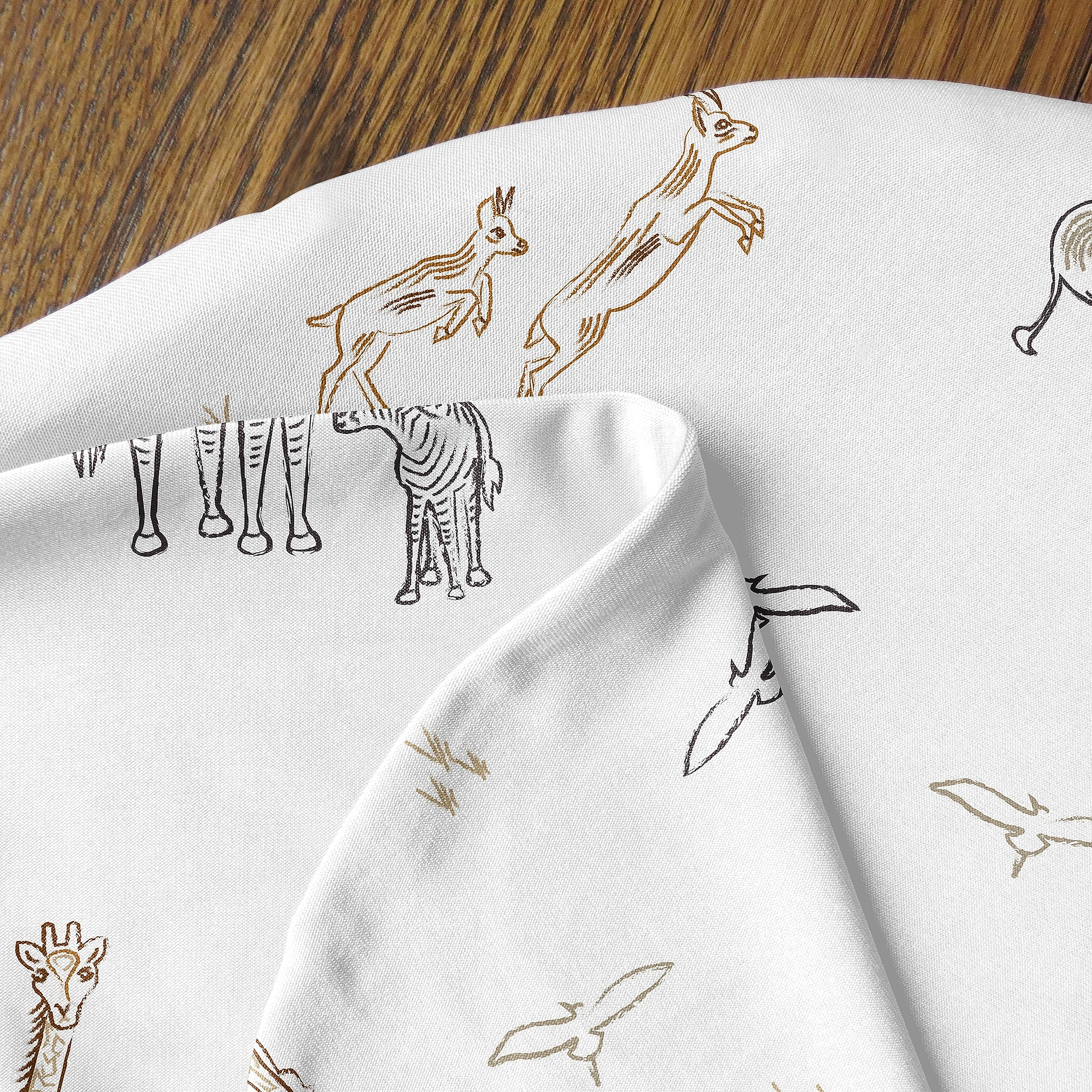 Sweet Jojo Designs Jungle Safari Animals Boy Girl Gender Neutral Nursing Pillow Cover Baby Breastfeeding Slipcover Infant Newborn Nursery Bottle Pillowcase(Pillow NOT Included) - Taupe Elephant Zebra