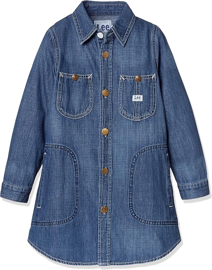 リー 子供用ワンピース Lee Kids 中色ブルー 130 ワンピース チュニック 通販 Amazon