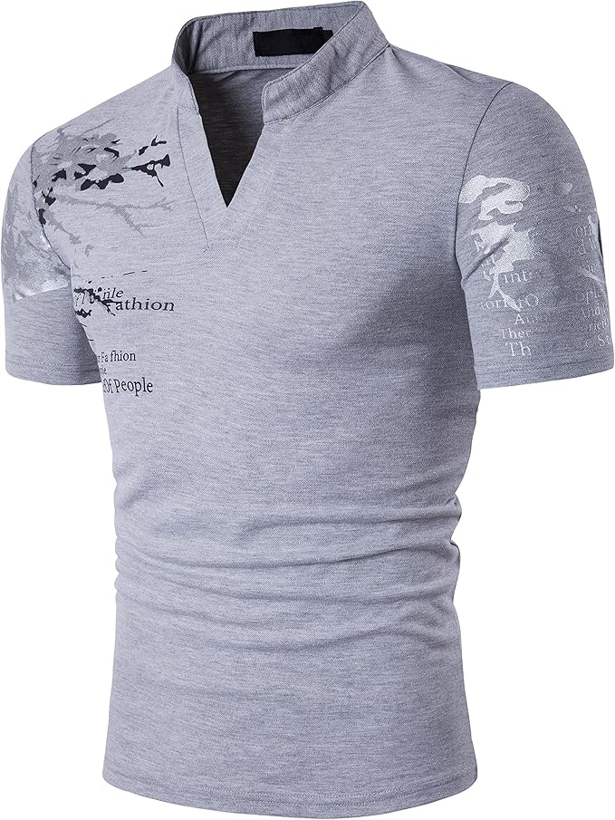 Poloshirt met lange mouwen, Tshirt met lange mouwen, voetkraag voor heren. Amazon.nl