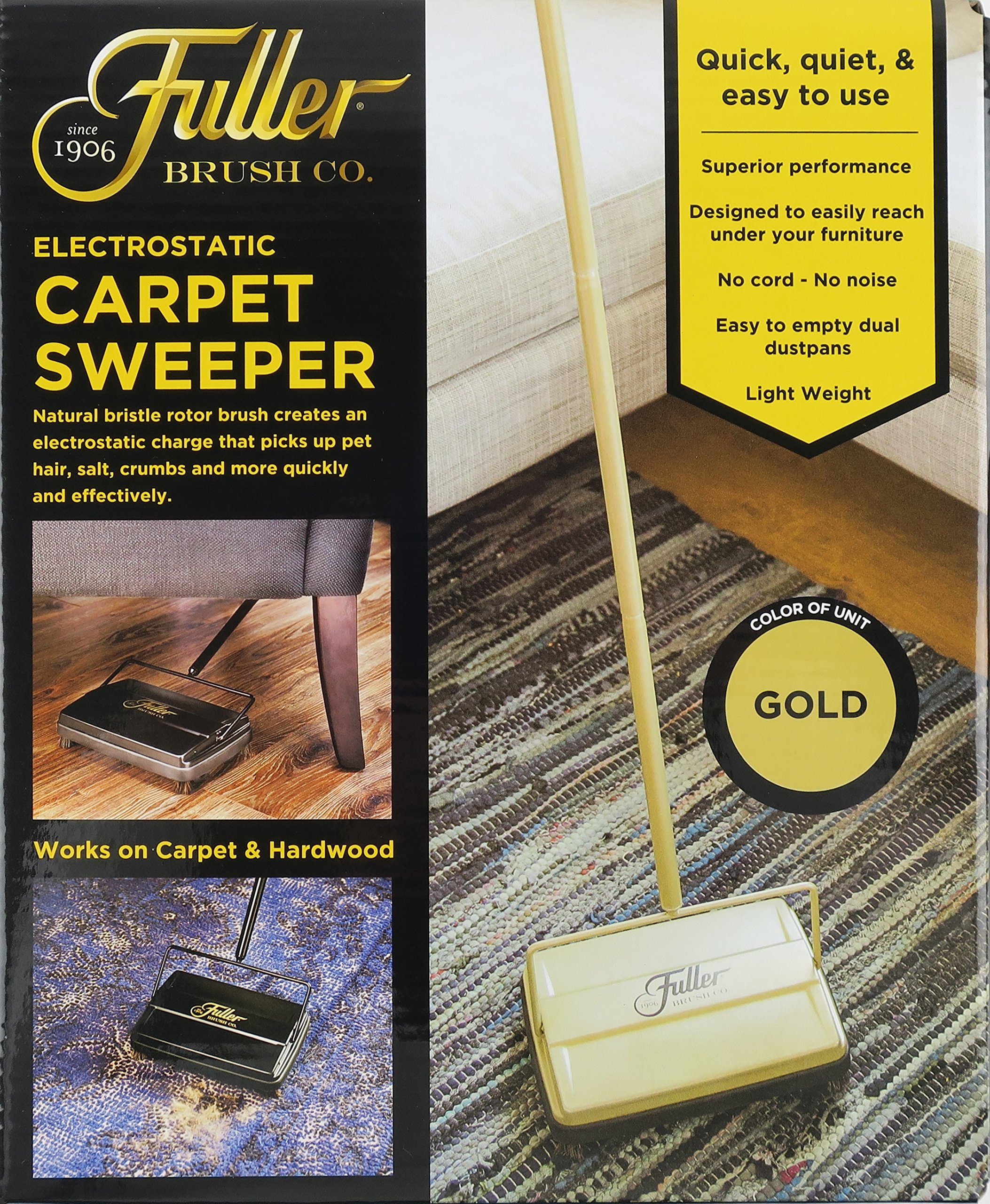 Fuller Brush Electrostatic Carpet and Floor Sweeper 9" Cleaning Path