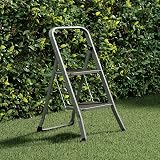 Home Vida 2 Step Ladder Heavy Duty Steel Folding 150kg Load Grey view 9