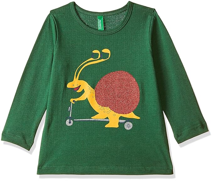 Baby Girls Plain Regular Fit T-Shirt