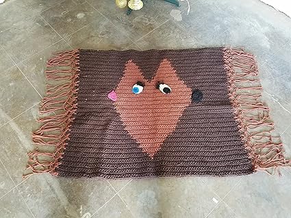 Amazon Com Beautiful Crochet And Macrame Rug Handmade
