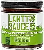 Lahtt Sauce Premium Gourmet Asian All-Purpose Chili Oil Sauce (Vegan- made with Shiitake Mushrooms, Medium Heat…