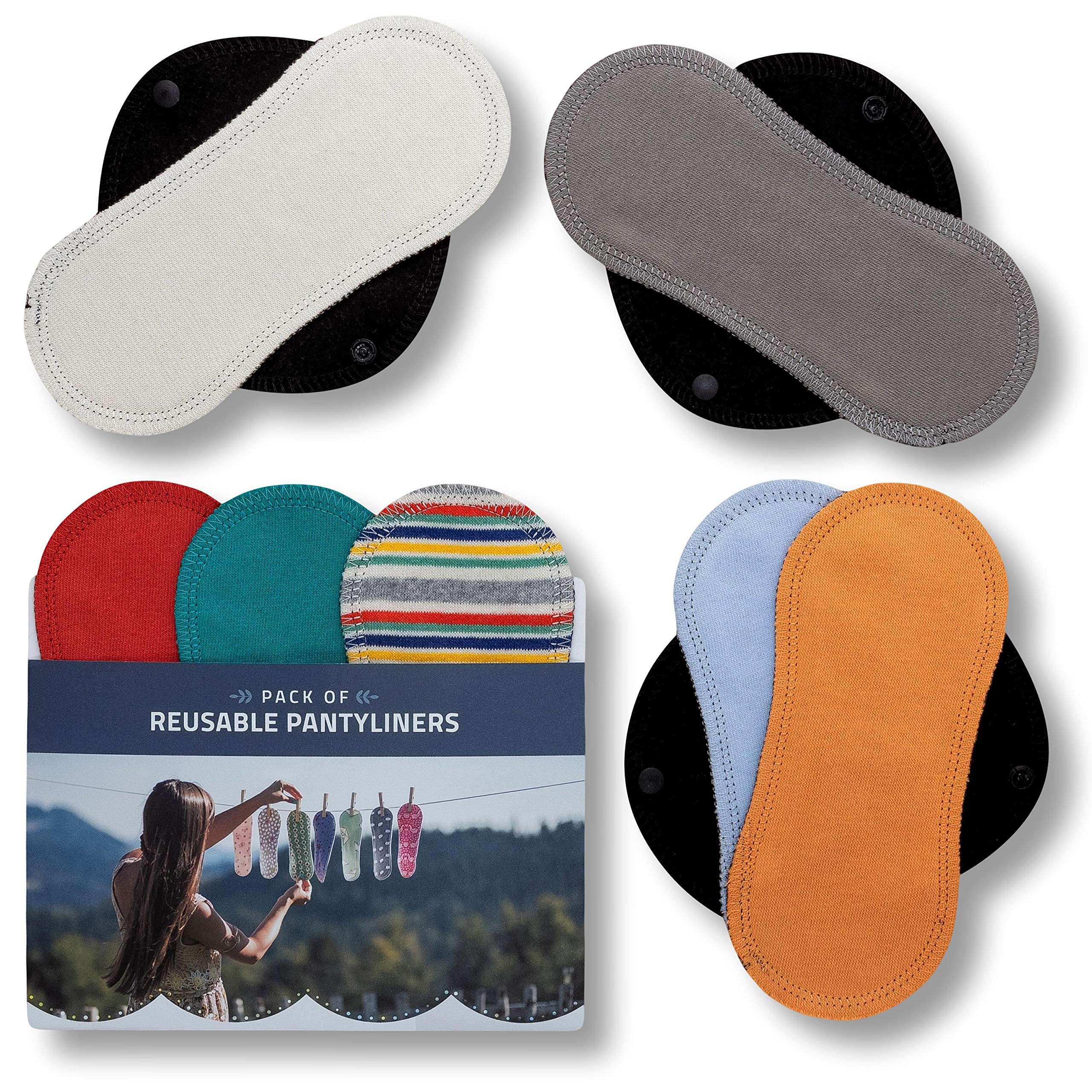 Buy Reusable Panty Liners for Women Thin; 7pack (Small) Cotton Cloth