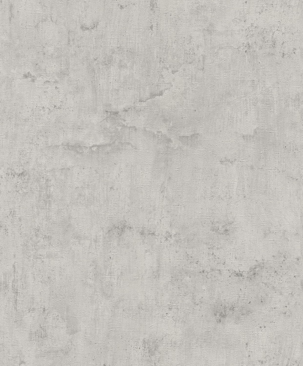 Rasch Tapeten Vliestapete (universell) Grey Silver 10,05 m x 0,53 m Tapetenwechsel 407341, Lightgrey, 53 x 1005 cm