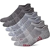 UI U&I SOCKS Men's Performance Cushion Cotton Low Cut Ankle Athletic Socks (6-Pack/12-Pack)