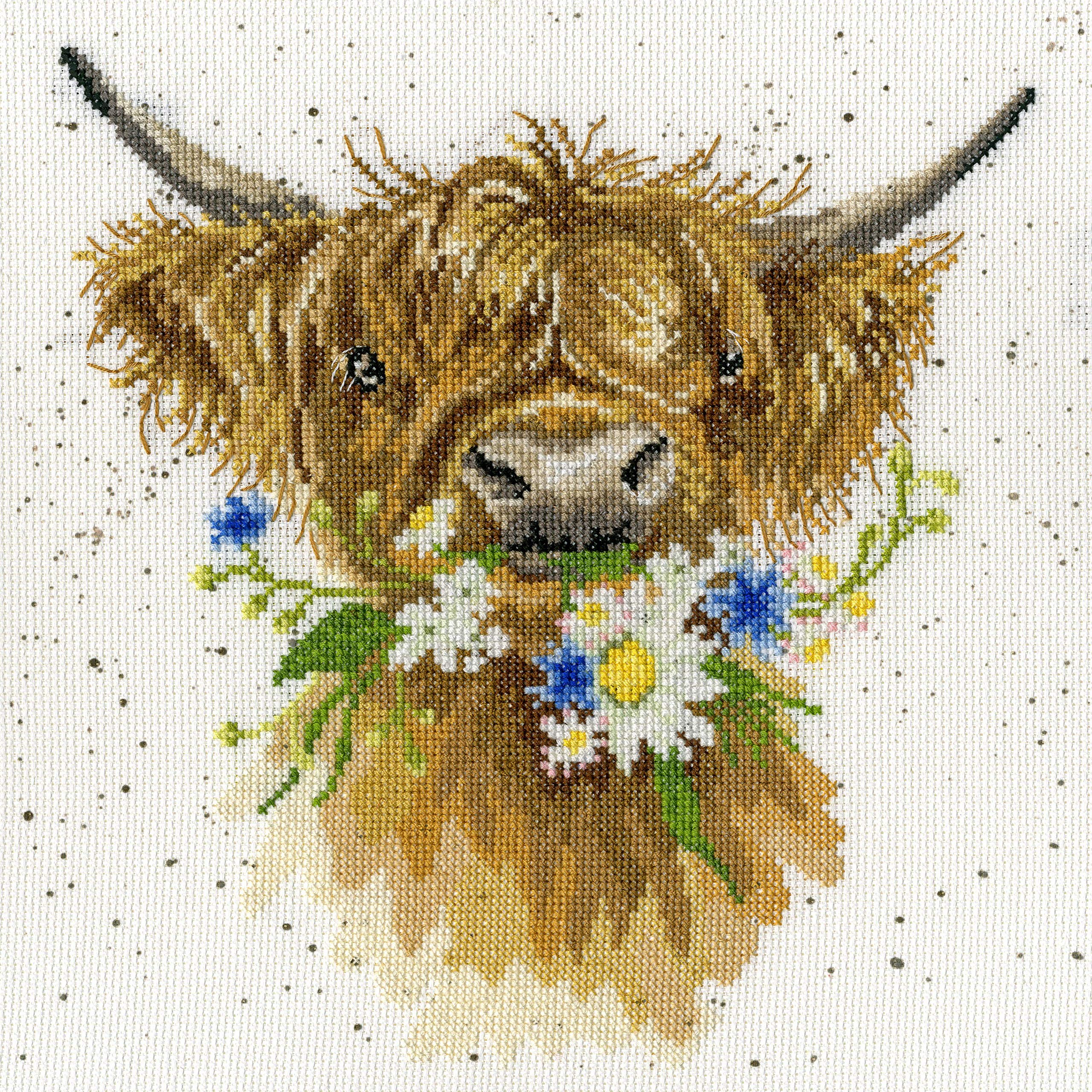 Bothy Threads Cross Stitch Kit - Wrendale Designs - Daisy Coo