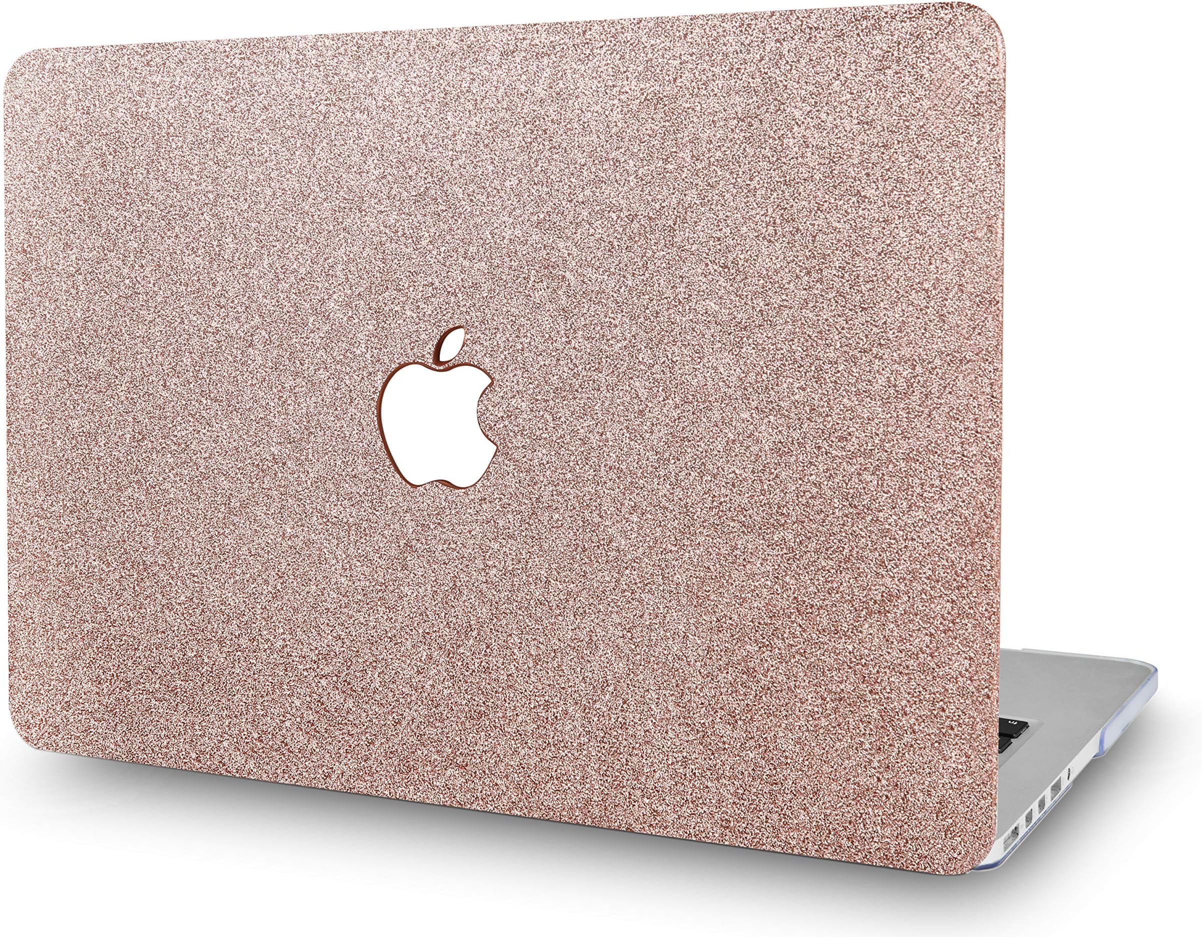 KECC MacBook Air 11 Inch Case Plastic Hard Shell Cover A1465 / A1370 (Rose Gold Sparkling)