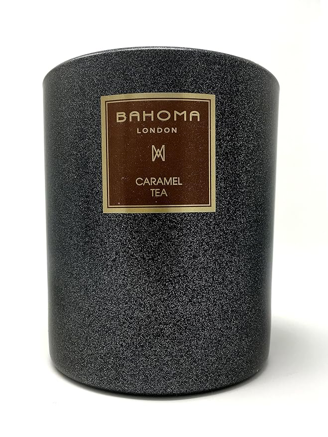 Bahoma Scented Candle 220g Caramel Tea Amazon.co.uk Kitchen & Home