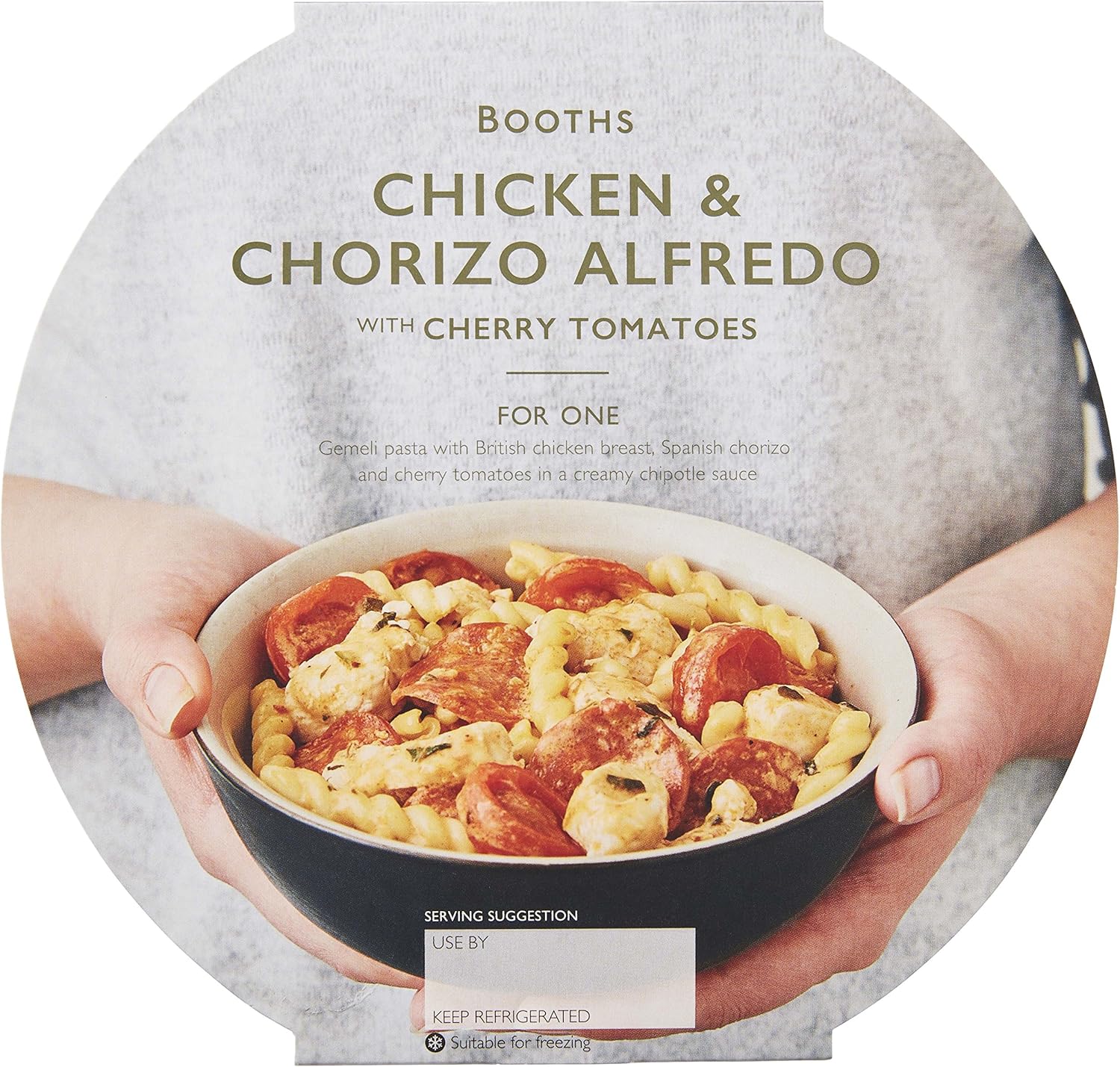 Booths Chicken Chorizo And Alfredo With Cherry Tomatoes 400g Amazon Co Uk Grocery