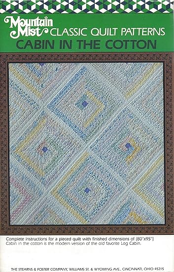 Amazon Com Cabin In The Cotton Quilting Pattern 38 From