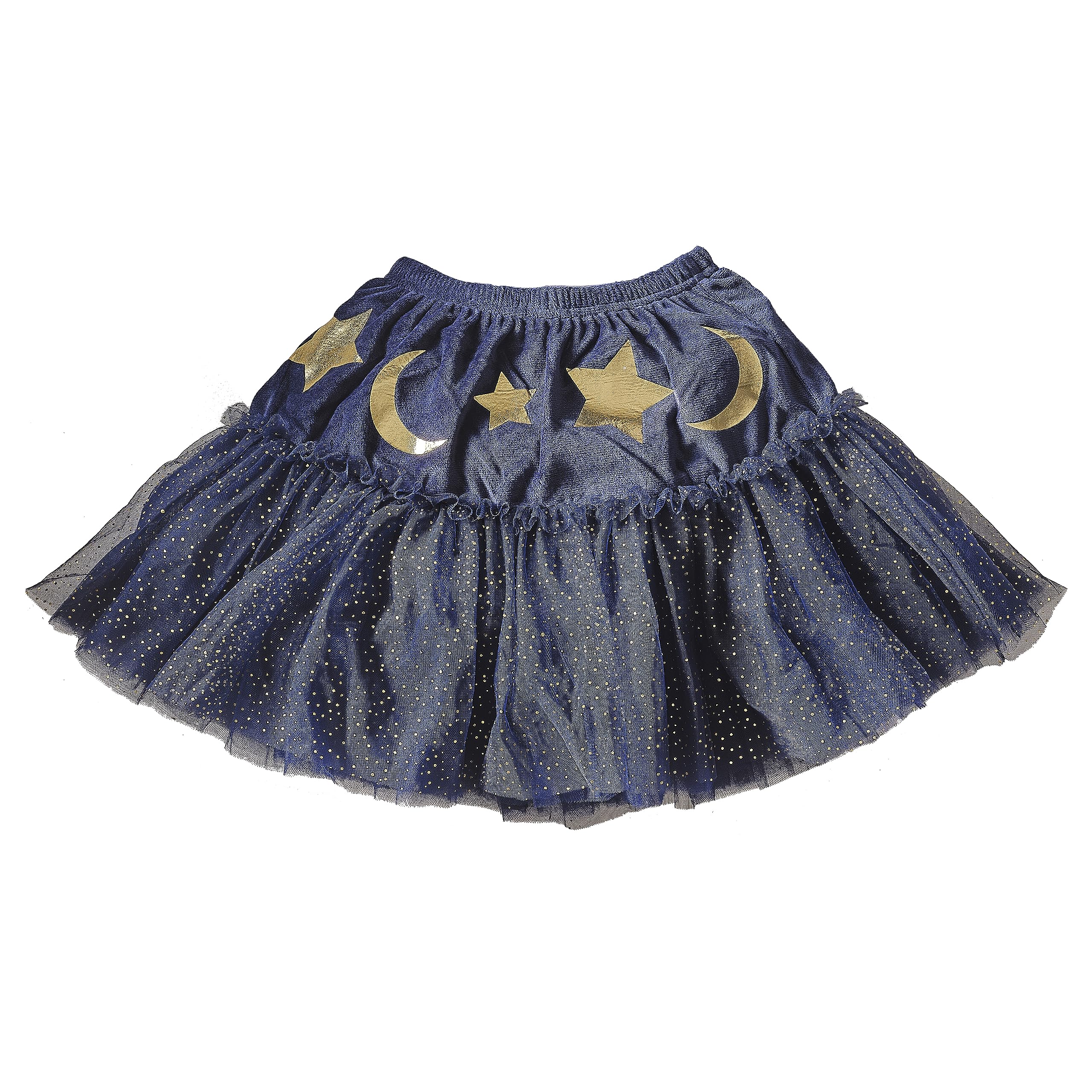 Ginger Ray Girls Navy Velvet Sparkle Wizards Tutu for Halloween Costume Parties Age: 3-5 Years