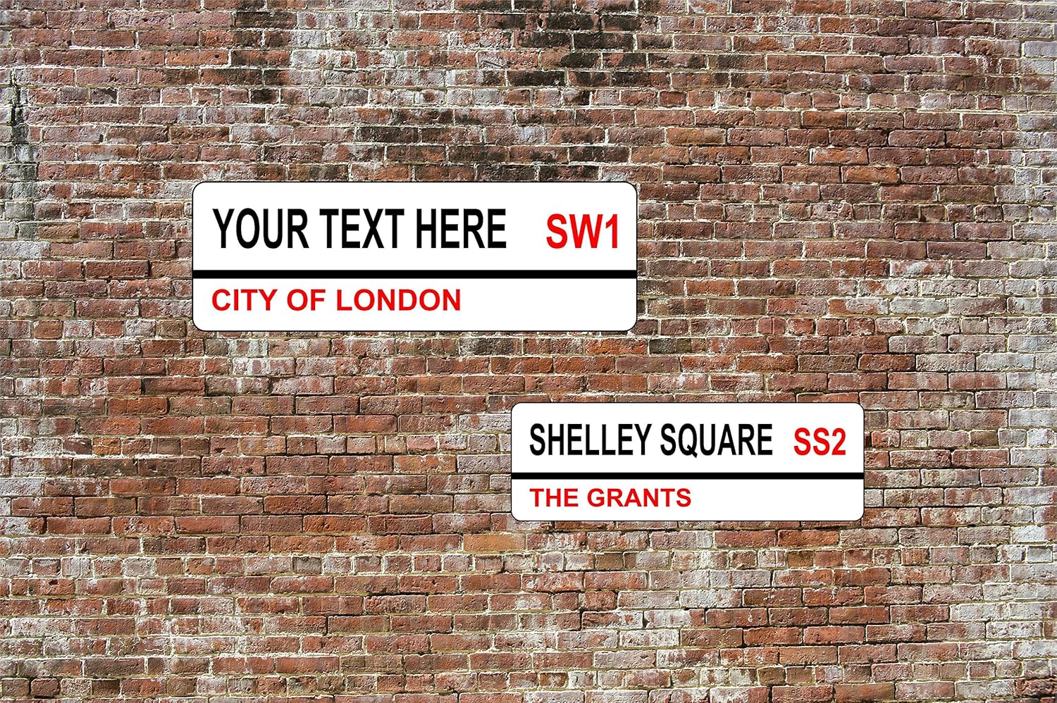 London Street Sign, Metal Road Sign, Personalised with any text - 3mm ...