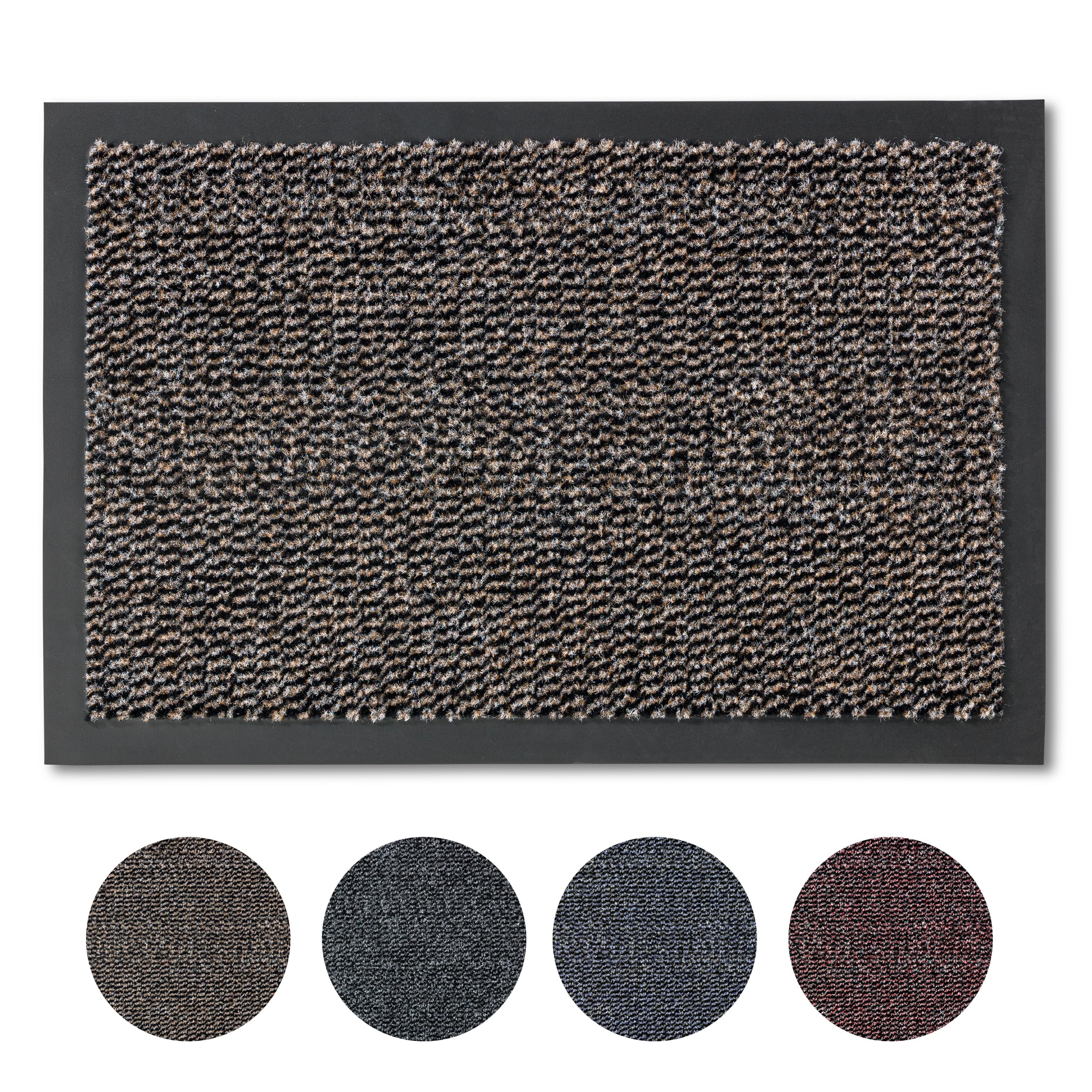 Carpido Doormat, Vinyl, Brown, 90 x 150 cm