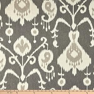 Magnolia Home Fashions UO-170 Java Ikat Pewter Fabric by the Yard