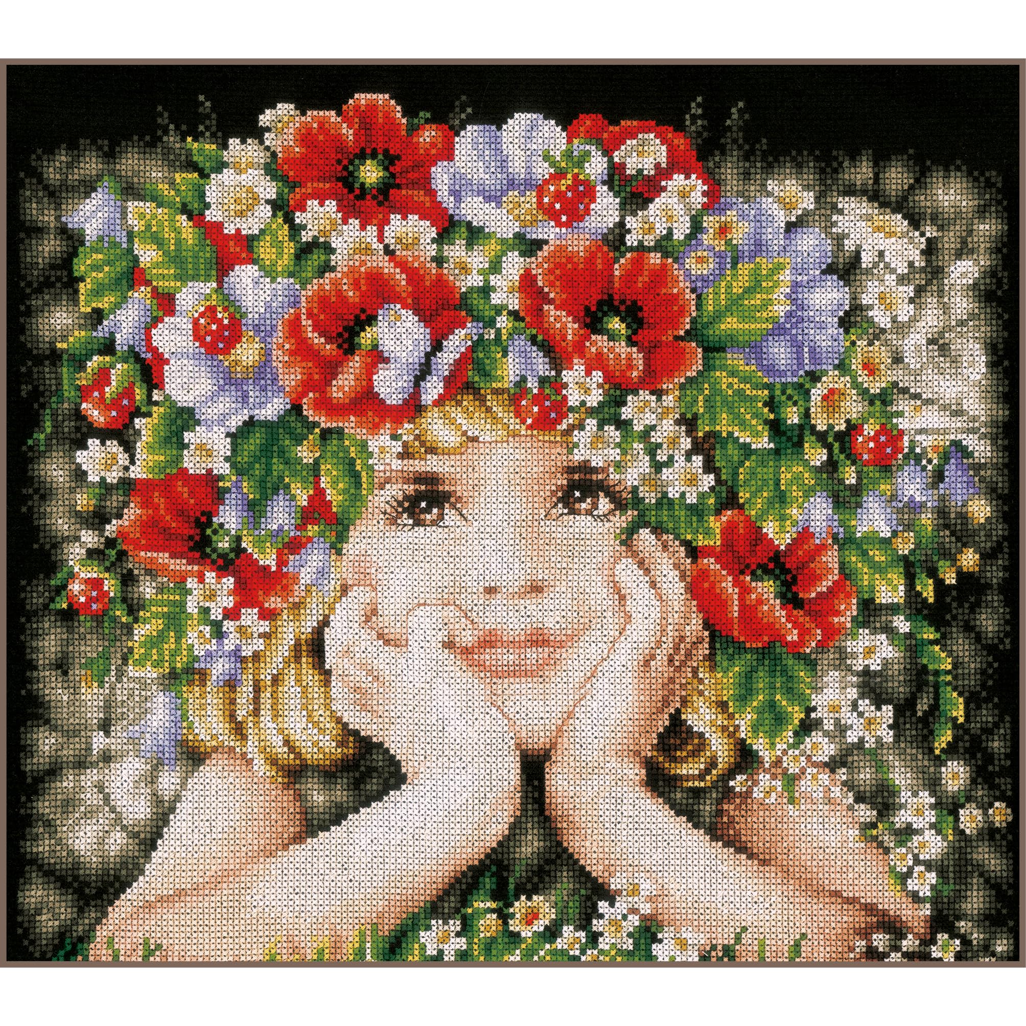Lanarte Cross Stitch Set, Multicoloured, 31x26cm