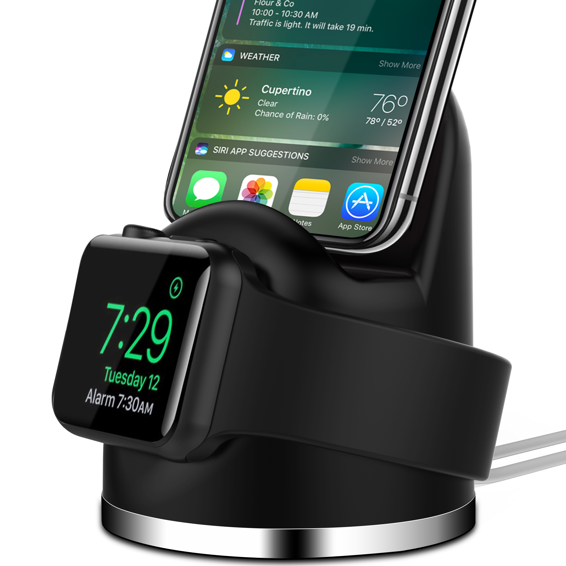 OLEBR Charging Stand Compatible with iWatch 4, Airpod iPhone X/8/8Plus