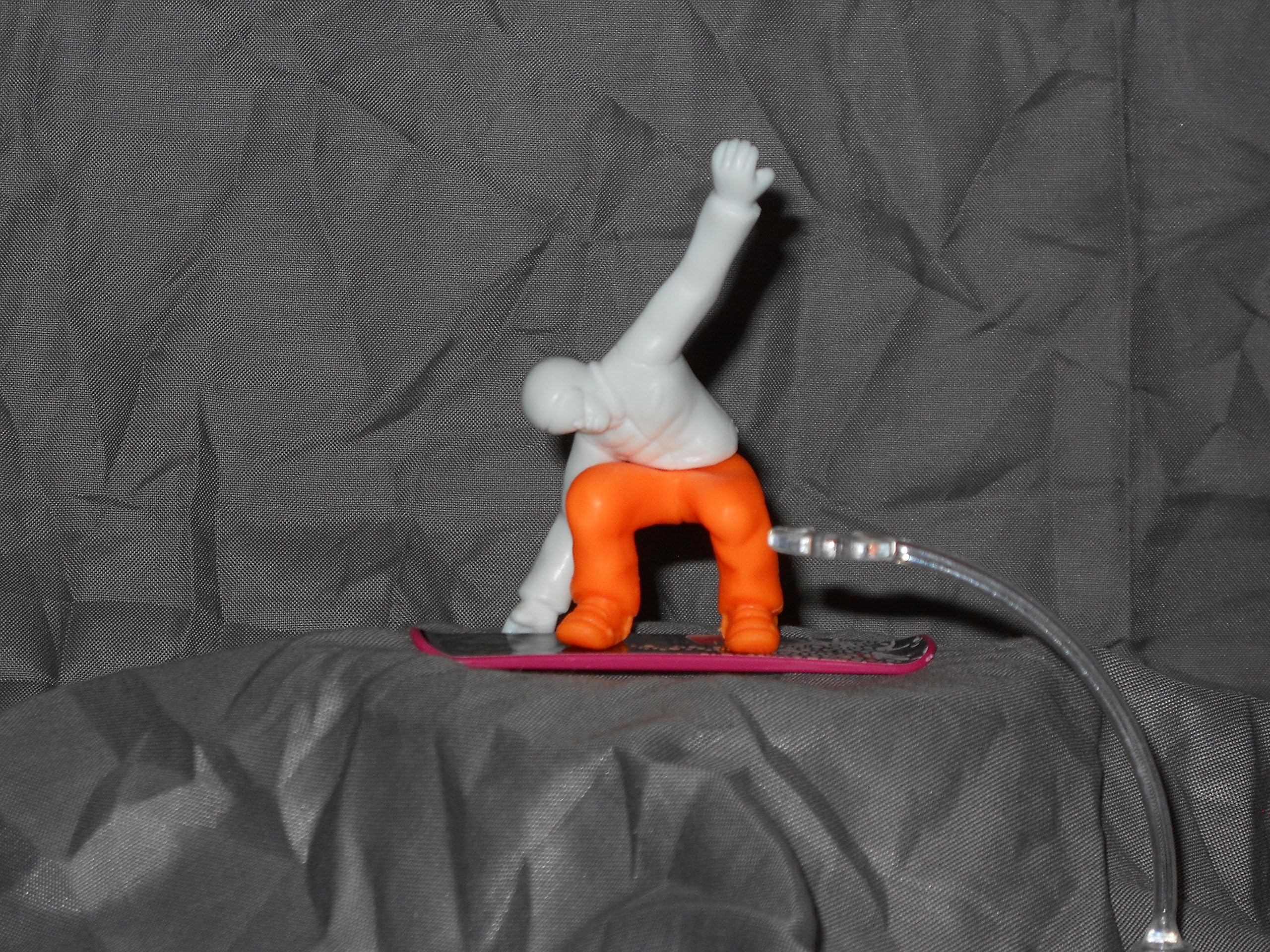 Parkzarz Action Sports Interchangeable Snowboarder with Suction Cup