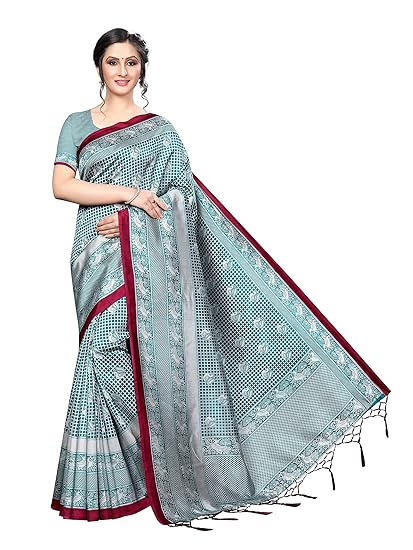 Winza Designer Womens Art Silk Saree With Blouse (BULBUL)