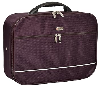 Trekker Polyester 42.5 cms Purple Soft Sided Suitcase