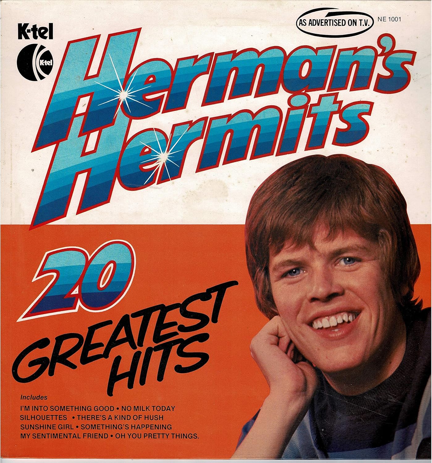 Herman's Hermits 20 Greatest Hits 1977 UK vinyl LP NE1001