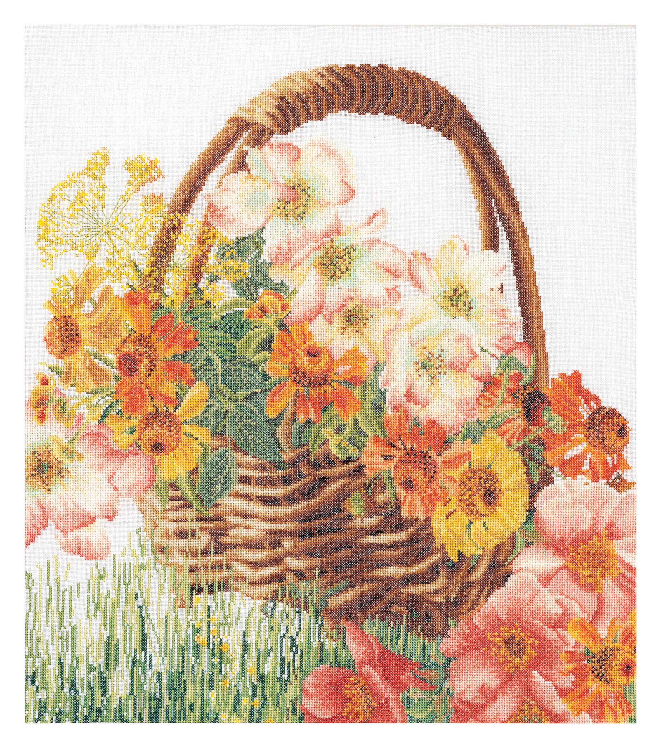 Thea Gouverneur Cross Stitch Kit, Canvas, Multi-Colour, 34.5x39cm