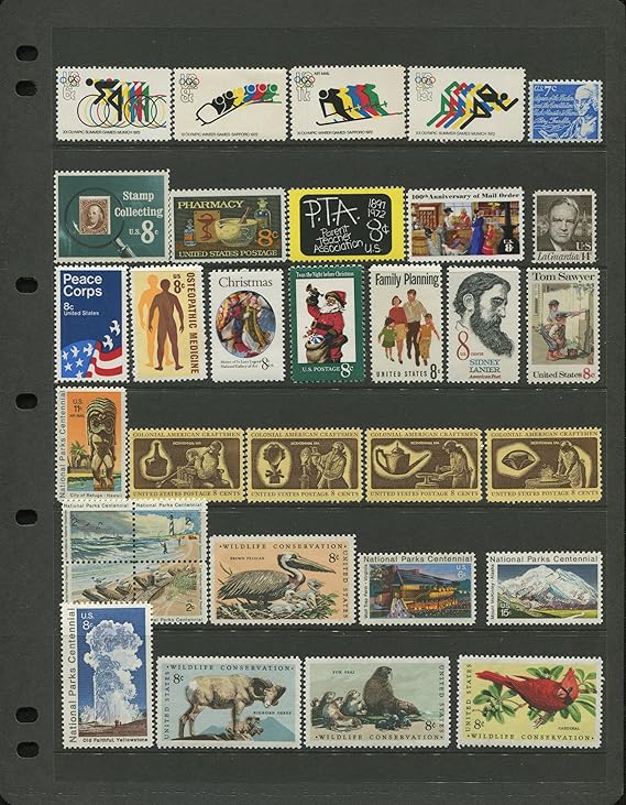COMPLETE MINT SET OF POSTAGE STAMPS ISSUED IN THE YEAR 1972