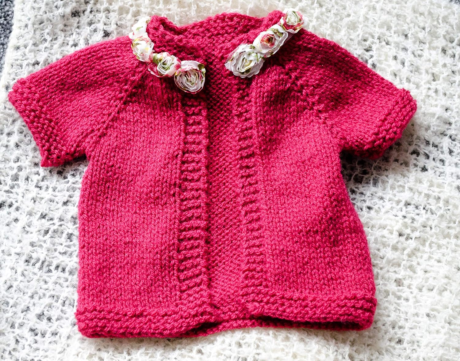 girls plum cardigan