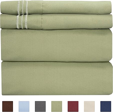 Amazon Com California King Size Sheet Set 4 Piece Set Hotel