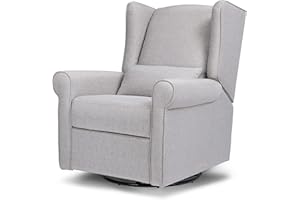 DaVinci Hayden Recliner and Swivel Glider in Misty Grey, Greenguard Gold & CertiPUR-US Certified