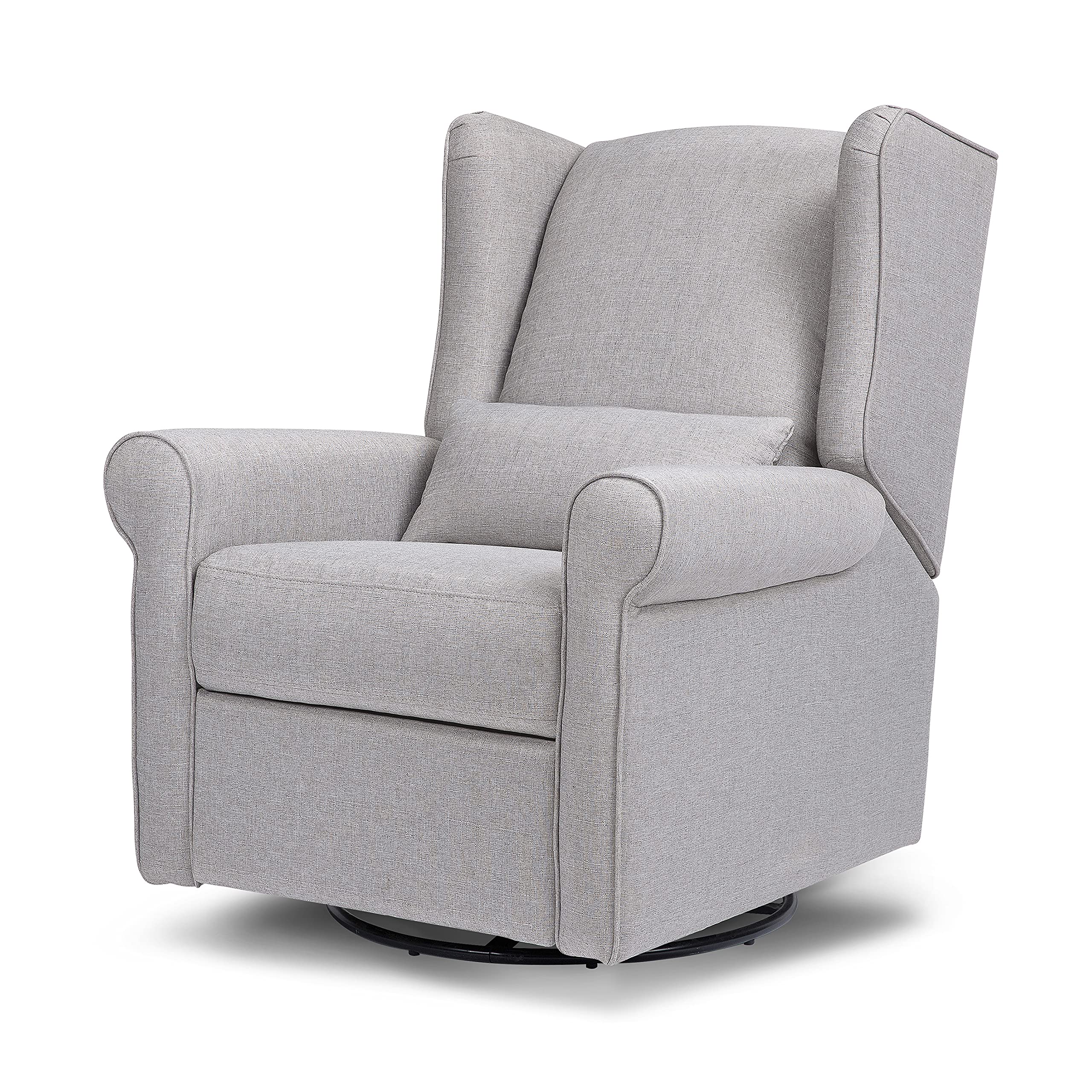 Photo 1 of DaVinci Hayden Recliner and Swivel Glider in Misty Grey, Greenguard Gold & CertiPUR-US Certified