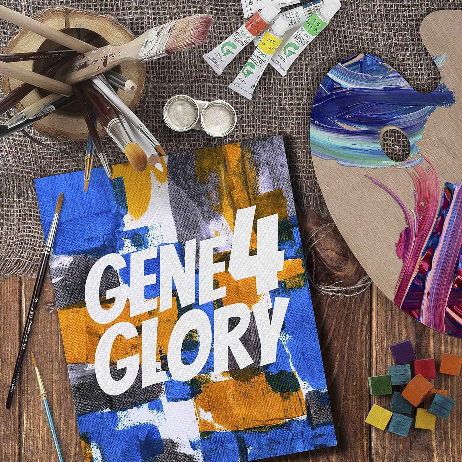 GENE4GLORY Canvas Panel 10 Pack - 8x10 Inch Artist Canvas Board for Painting: Paintings
