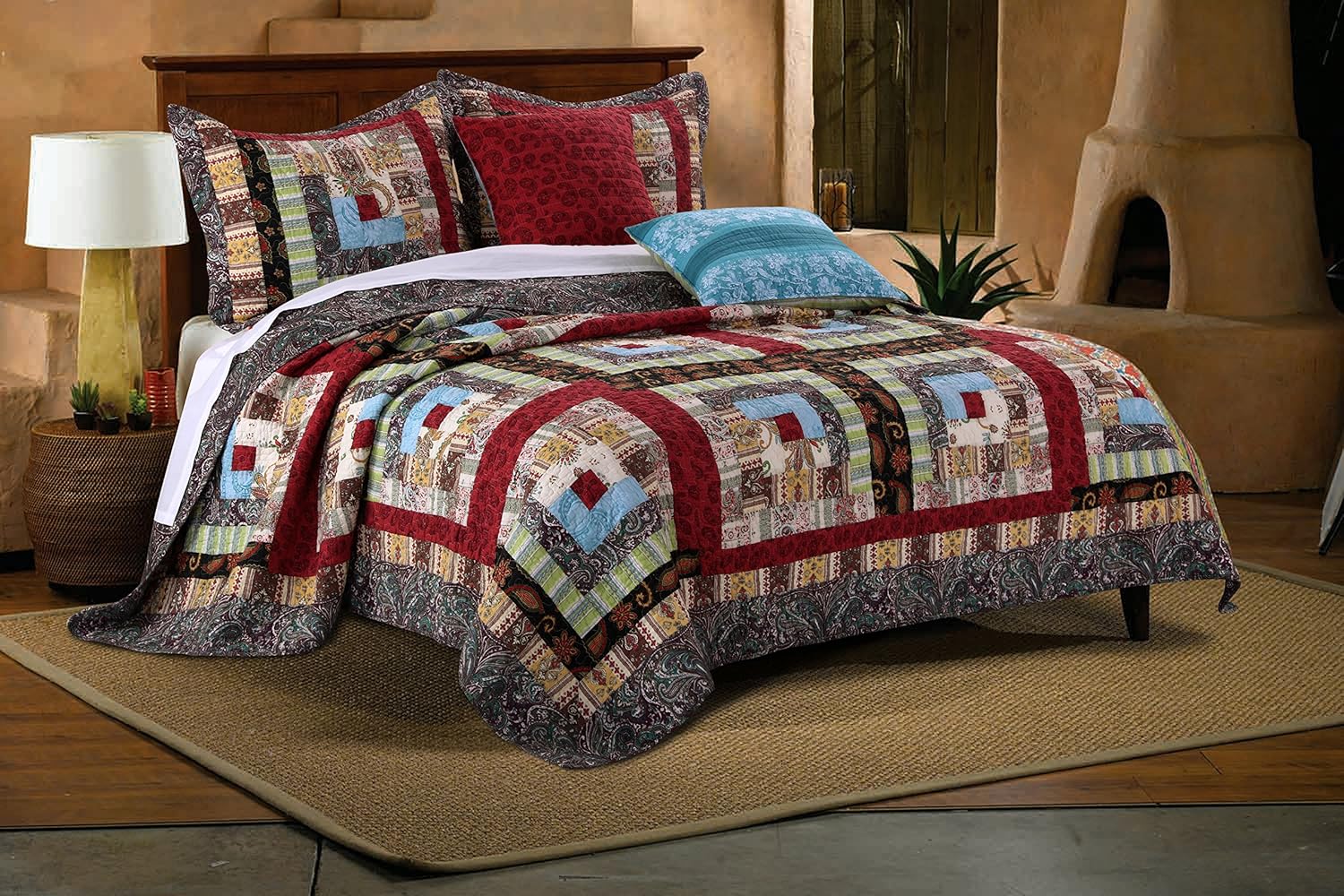 Greenland Home GL-1601CBSQ 5 Piece Colorado Lodge Bonus Set, Full/Queen
